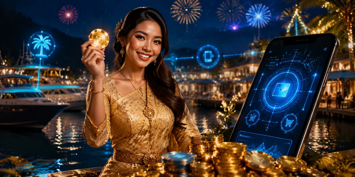 Pengguna Langkawi menggunakan telefon mudah alih untuk memilih nombor loteri dan bermain kasino di x9d